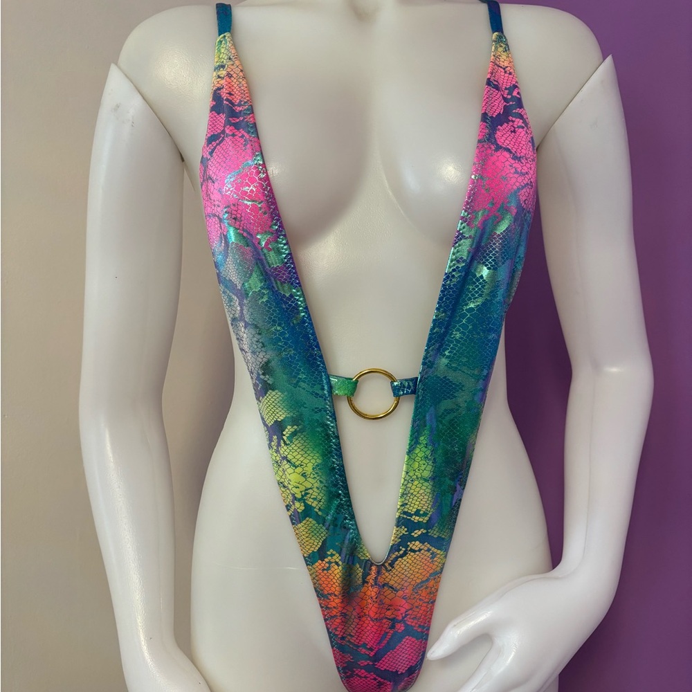 Rainbow Snake One Piece Dance Outfit Medium